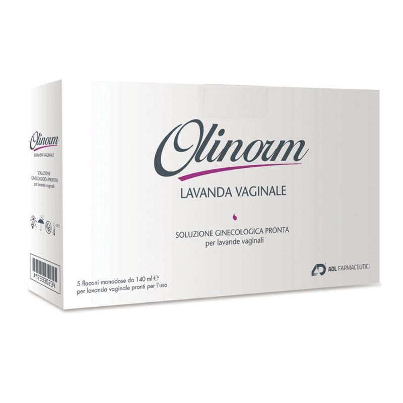 ADL Farmaceutici Olinorm Lavanda Vaginale, 5 Flaconi Monodose da 140ml ADL Farmaceutici Olinorm Lavanda Vaginale, 5 Flaconi Monodose da 140ml