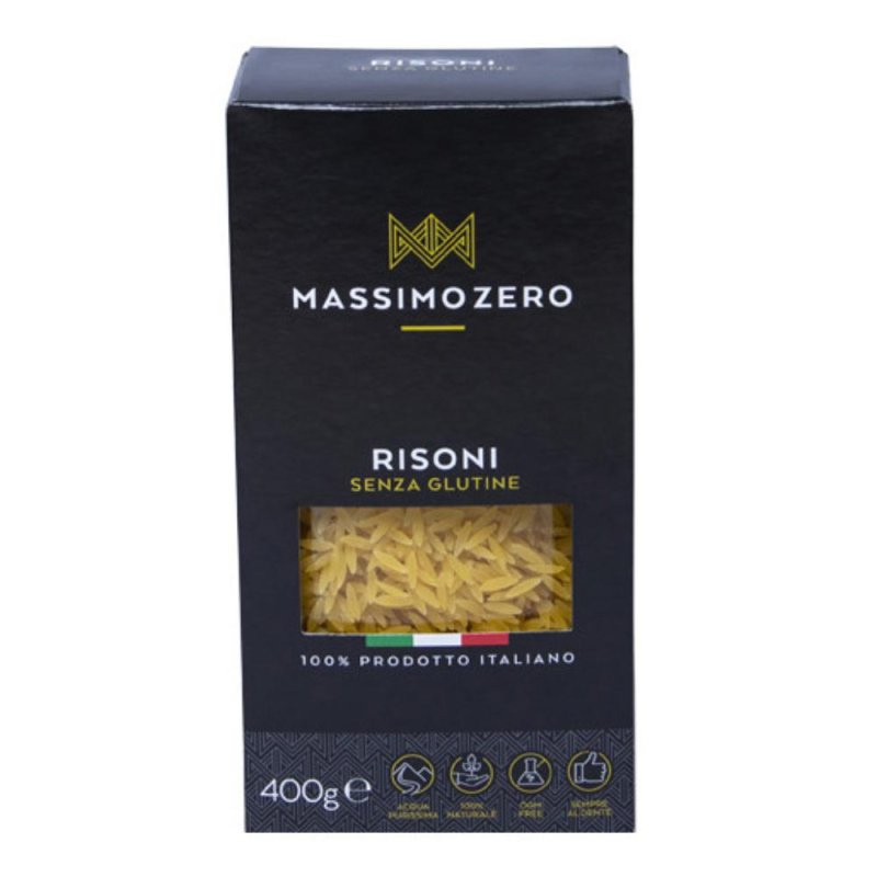 Massimo Zero Alimenti senza Glutine Risoni Pasta Secca 400 g Massimo Zero Alimenti senza Glutine Risoni Pasta Secca 400 g