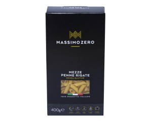 Massimo Zero Alimenti senza Glutine Mezze Penne Rigate Pasta Secca 400 g