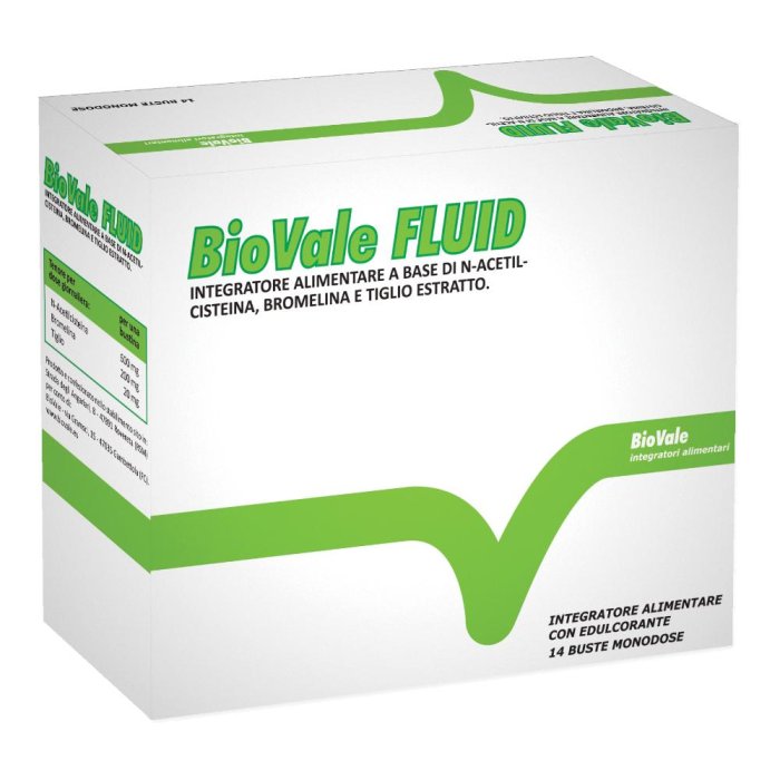 Biovale Fluid 14 bustine - integratore drenante e depurativo