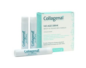 CollagenaT No-Age Drink 10 flaconcini da 25 ml – integratore collagene marino con acido ialuronico e vitamina C