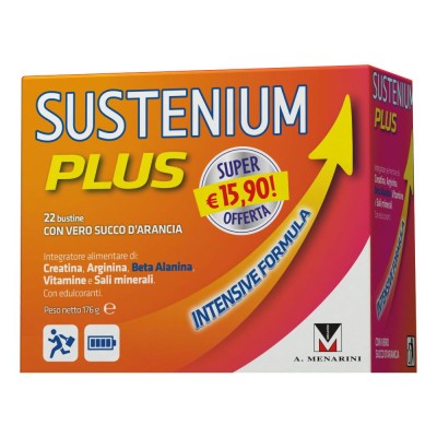 Menarini Sustenium Plus Energia Vitalità Integratore Alimentare 22 Buste