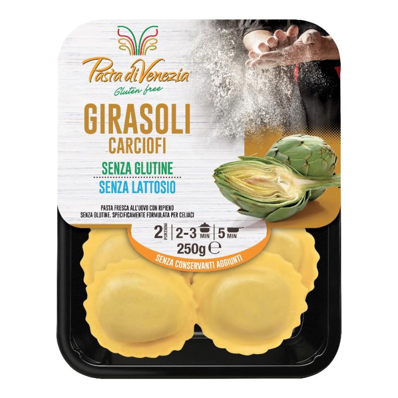 Pasta Venezia Girasoli ai Carciofi – Pasta Fresca Ripiena di Alta Qualità 250 g Pasta Venezia Girasoli ai Carciofi – Pasta Fresca Ripiena di Alta Qualità 250 g