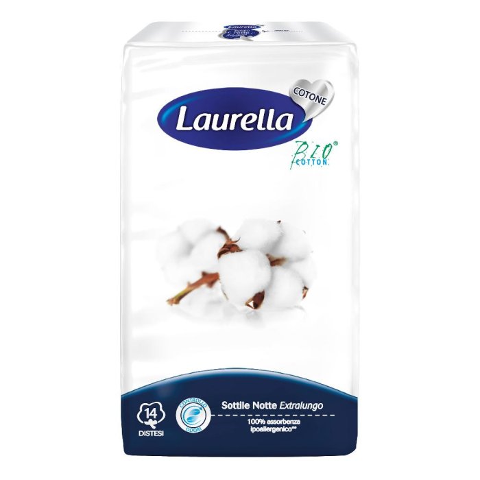 Laurella Assorbenti in Cotone Sottile Notte 14 Pezzi | Assorbenti Igienici Femminili Ultra Comfort Laurella Assorbenti in Cotone Sottile Notte 14 Pezzi | Assorbenti Igienici Femminili Ultra Comfort