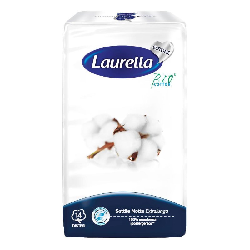 Laurella Assorbenti in Cotone Sottile Notte 14 Pezzi | Assorbenti Igienici Femminili Ultra Comfort Laurella Assorbenti in Cotone Sottile Notte 14 Pezzi | Assorbenti Igienici Femminili Ultra Comfort