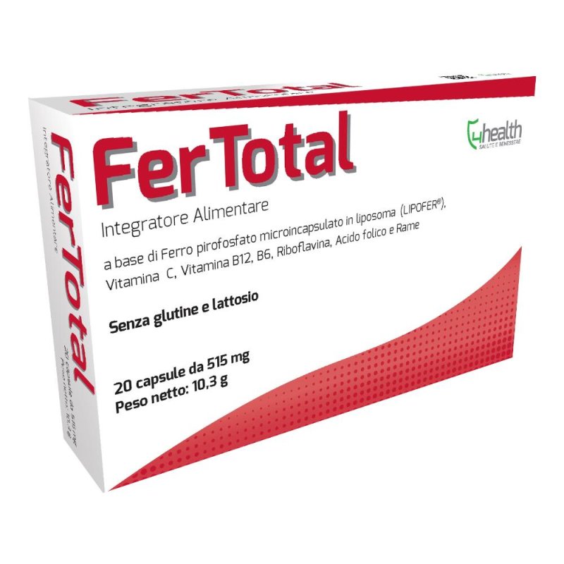 Fertotal Integratore Alimentare per Fertilit&agrave; e Benessere Riproduttivo 20 Capsule