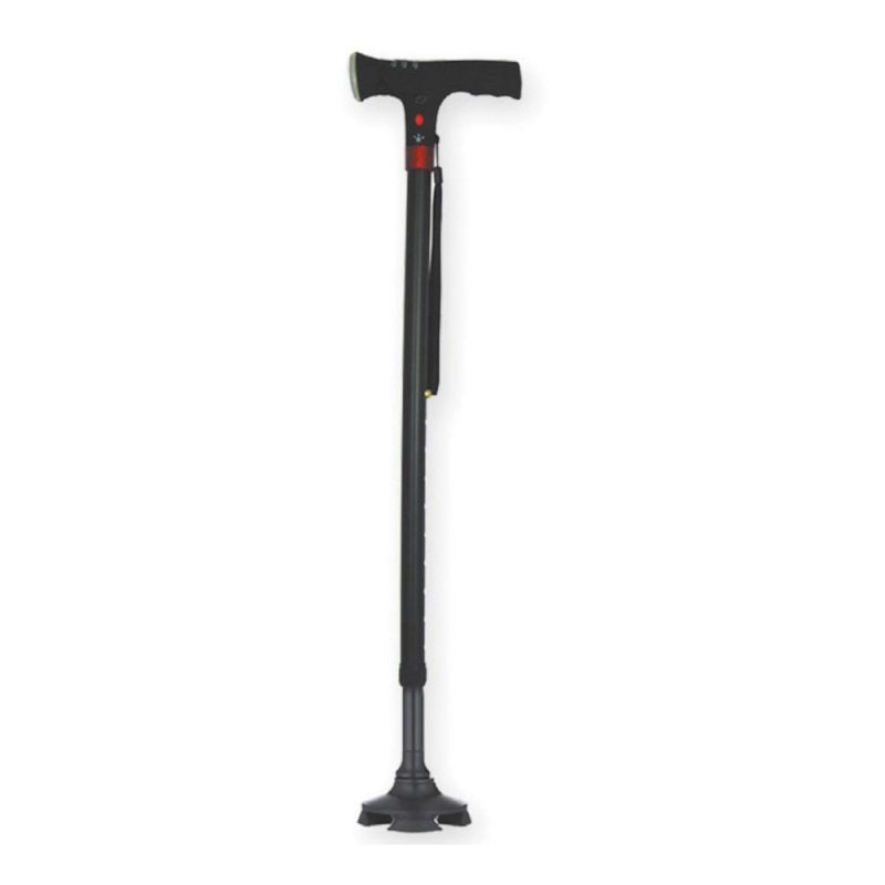 BASTONE C/LUCE SICUREZZA 4PIED