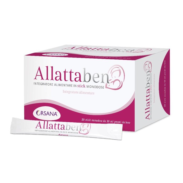 Orsana Allattaben Integratore Alimentare 20 Stick Monodose Da 10 ml Orsana Allattaben Integratore Alimentare 20 Stick Monodose Da 10 ml