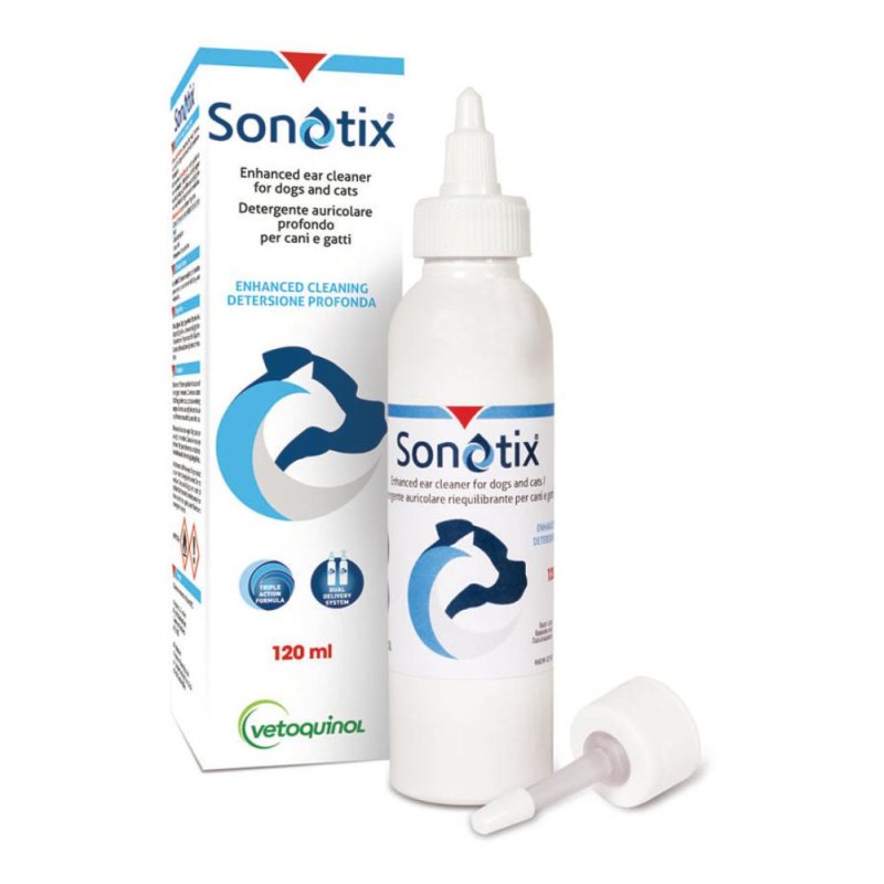 Vetoquinol Italia Sonotix Detergente Auric 120 ml Vetoquinol Italia Sonotix Detergente Auric 120 ml