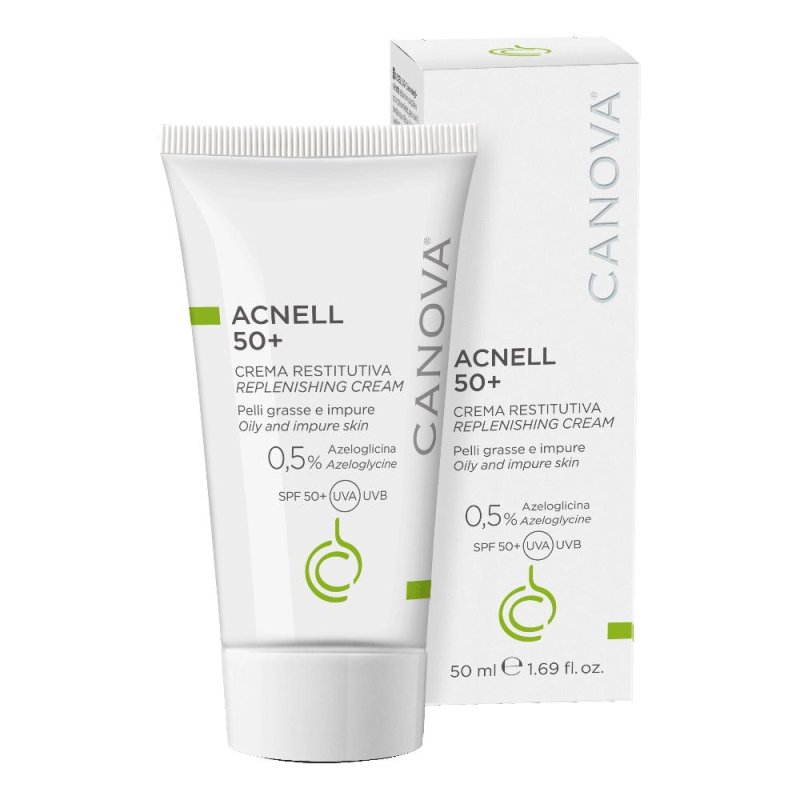 Canova Acnell 50+ Crema Restitutiva per pelli Grasse 50 ml Canova Acnell 50+ Crema Restitutiva per pelli Grasse 50 ml