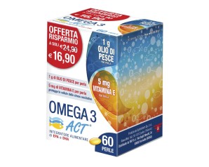 Act Omega 3 1 g Integratore Alimentare 60 Perle