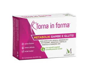 Metabolik Gambe e Glutei Integratore per Microcircolo e Pesantezza delle Gambe 30 Capsule
