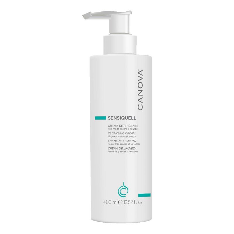 Canova Sensiquell Crema Detergente Viso per Pelli Sensibili e Intolleranti 400 Millilitri