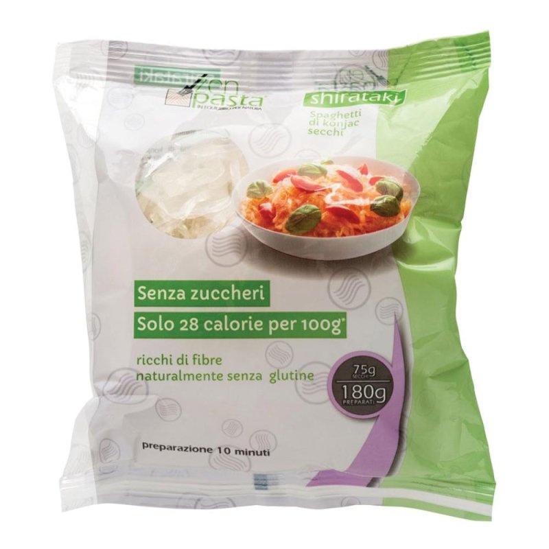 Zenpasta shirataki essiccato tagliatelle di konjac 75 g Zenpasta shirataki essiccato tagliatelle di konjac 75 g