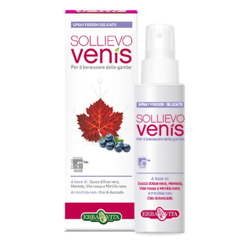 Erba Vita Linea Benessere Gambe Sollievo Venis Spray Defaticante 100 ml Erba Vita Linea Benessere Gambe Sollievo Venis Spray Defaticante 100 ml