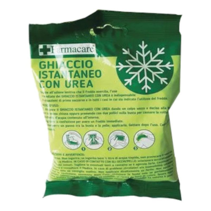 Ghiaccio Istantaneo con Urea Monouso 1 Pezzo &ndash; Impacco Freddo per Traumi, Contusioni e Pronto Soccorso