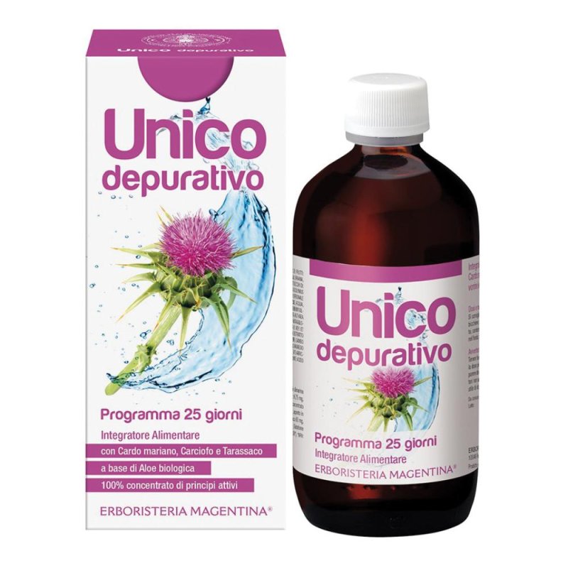 Erboristeria Magentina Unico - Depurativo Integratore Depurativo 250 ml Erboristeria Magentina Unico - Depurativo Integratore Depurativo 250 ml