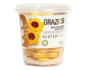 Laboratorio Graziosi Alimenti senza Glutine Biscotti Fiori all'Albicocca 190 g