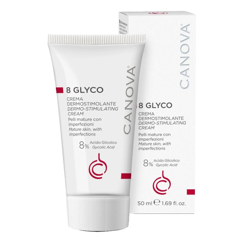 8 GLYCO Crema Dermostimolante con Acido Glicolico 8% - Restituisce Tono ed Elasticità alla Pelle 50 ml 8 GLYCO Crema Dermostimolante con Acido Glicolico 8% - Restituisce Tono ed Elasticità alla Pelle 50 ml