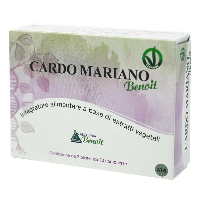 Cardo Mariano Benoit integratore alimentare depurativo per il fegato 60 compresse