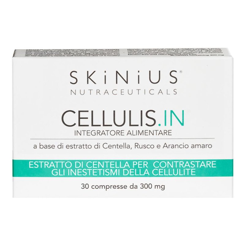 Skinius Cellulis-IN Compresse 30 Pezzi Integratore Anticellulite Drenante Rimodellante Skinius Cellulis-IN Compresse 30 Pezzi Integratore Anticellulite Drenante Rimodellante