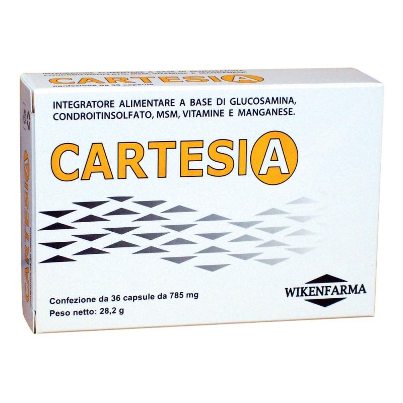 Cartesia Integratore Alimentare 36 Capsule | Benessere Generale dell&rsquo;Organismo | Formato Convenienza per Uso Quotidiano