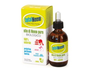 Total Neem Protection - Olio di Neem Purissimo per Pelle, Capelli e Piante 50 ml