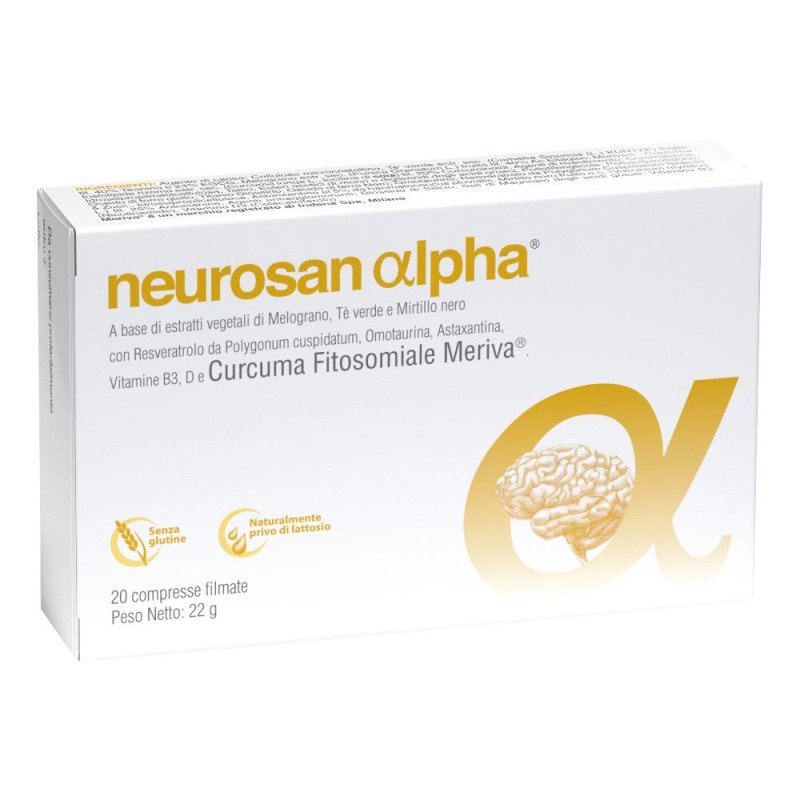 Neurosan 20 Compresse Rivestite Integratore Alimentare Farmaceutici per il Normale Funzionamento del Sistema Nervoso
