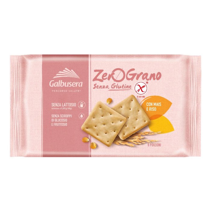 Galbusera Zerograno Cracker Con Riso E Mais Senza Glutine 320g Galbusera Zerograno Cracker Con Riso E Mais Senza Glutine 320g