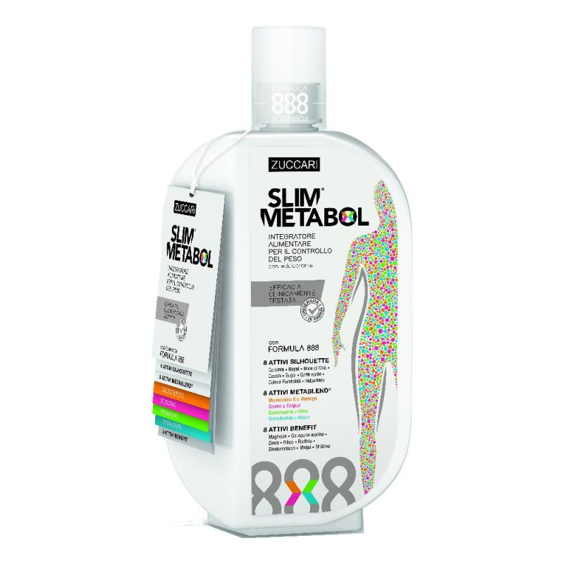 Zuccari Controllo Peso e Metabolismo Slim Metabol Integratore 888 ml Zuccari Controllo Peso e Metabolismo Slim Metabol Integratore 888 ml