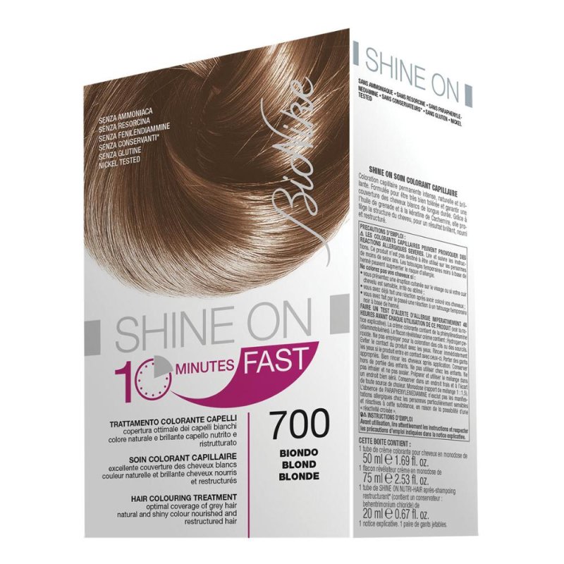 BioNike Colorazione Shine ON Fast Trattamento 10 Minuti 700 Biondo BioNike Colorazione Shine ON Fast Trattamento 10 Minuti 700 Biondo