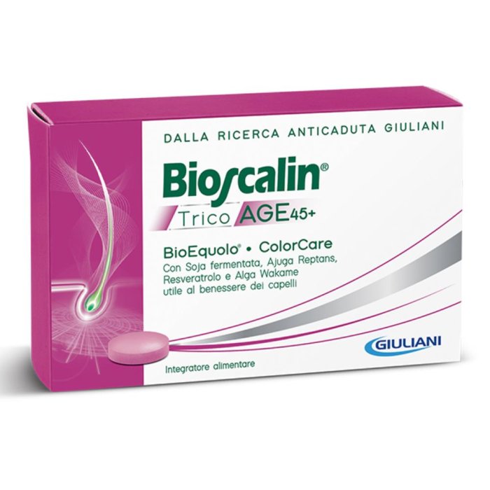 Bioscalin Tricoage 45+ R-Plus BioEquolo Anticaduta Integratore 30 Compresse Bioscalin Tricoage 45+ R-Plus BioEquolo Anticaduta Integratore 30 Compresse