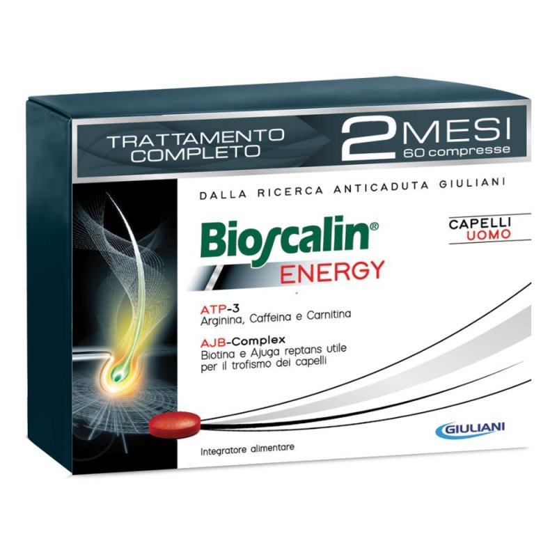 Bioscalin Energy 60 compresse trattamento 2 mesi per anticaduta capelli uomo - Giuliani SpA Bioscalin Energy 60 compresse trattamento 2 mesi per anticaduta capelli uomo - Giuliani SpA