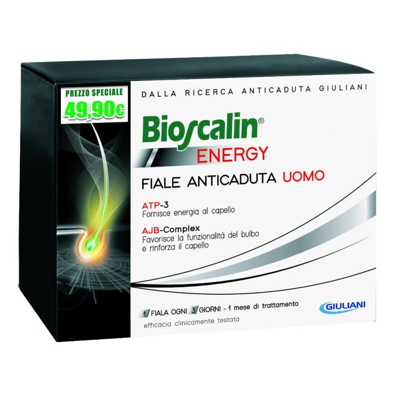 Giuliani Bioscalin Energy Fiale Anticaduta Uomo 10 Fiale Giuliani Bioscalin Energy Fiale Anticaduta Uomo 10 Fiale