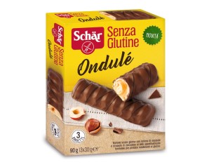 Schar Ondulé Barretta Senza Glutine Con Ripieno Di Nocciole 3x30 Grammi