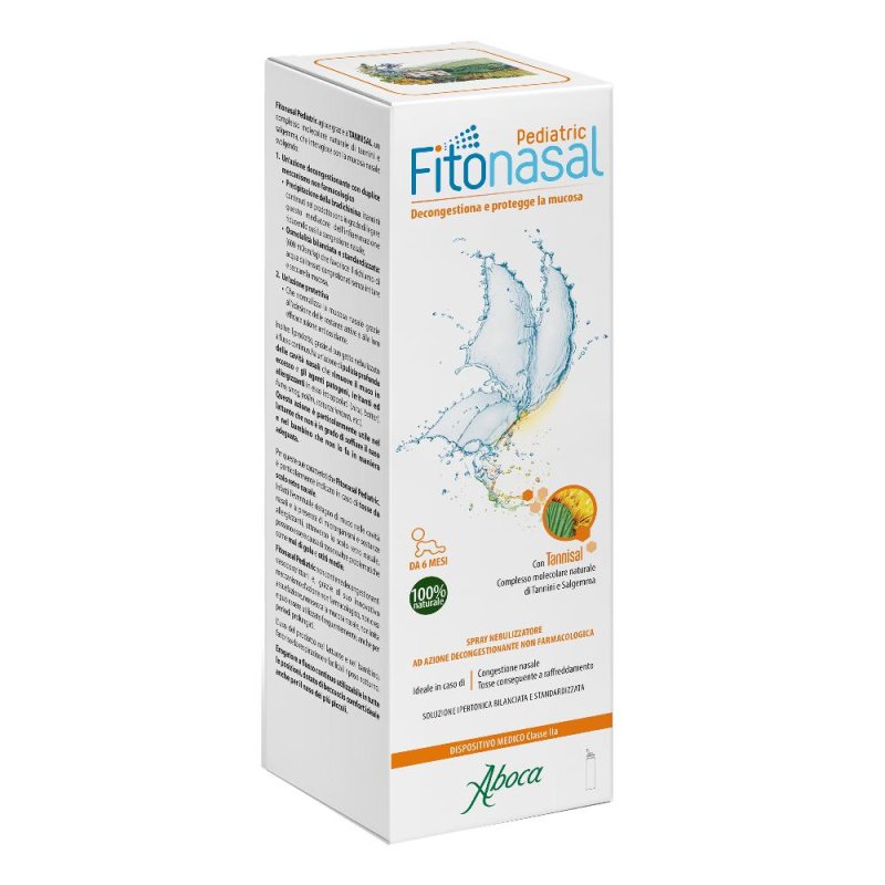 Aboca Fitonasal Pediatric spray decongestionante per il naso 125 ml Aboca Fitonasal Pediatric spray decongestionante per il naso 125 ml