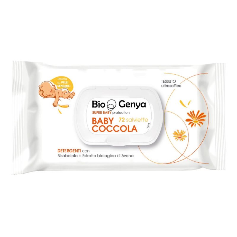 Biogenya Baby Coccola 72 salviette - salviette delicate per bambini Biogenya Baby Coccola 72 salviette - salviette delicate per bambini