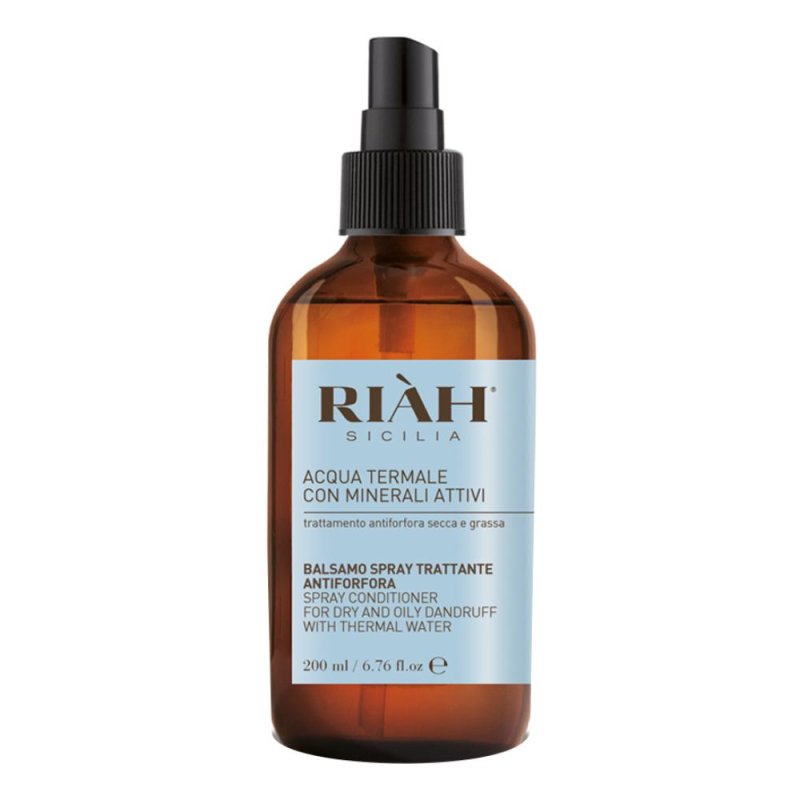 Riah Acqua Termale balsamo spray anti-frizz - balsamo spray senza risciacquo Riah Acqua Termale balsamo spray anti-frizz - balsamo spray senza risciacquo