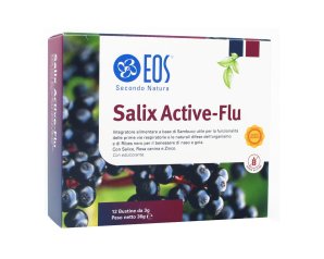 EOS Salix Active-Flu Integratore Vie Respiratorie Gusto Arancia 12 Bustine