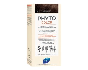 Phyto Capelli Sani e Splendenti Phyto Color Colorazione Permanente Delicata 6.77  Marrone Chiaro Cappuccino