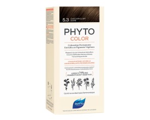 Phyto Capelli Sani e Splendenti Phyto Color Colorazione Permanente Delicata 5.3 Castano Chiaro Dorato