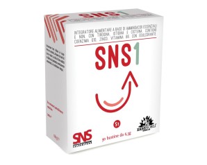 SNS1 Integratore Alimentare con Aminoacidi Essenziali, Vitamina B6 e Zinco - 30 Bustine