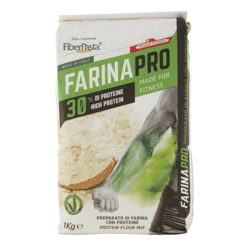 FiberPasta FarinaPro Farina Proteica 30% di Proteine ad Alto Contenuto di Fibre per Pane Pizza e Dolci FiberPasta FarinaPro Farina Proteica 30% di Proteine ad Alto Contenuto di Fibre per Pane Pizza e Dolci