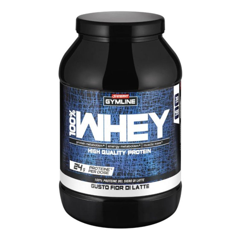 Enervit Gymline Muscle 100% Whey Proteine Concentrate Integratore Latte 900 g