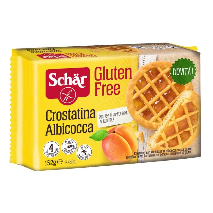 Schar Crostatina Albicocca Senza Glutine 4x38 Grammi Schar Crostatina Albicocca Senza Glutine 4x38 Grammi