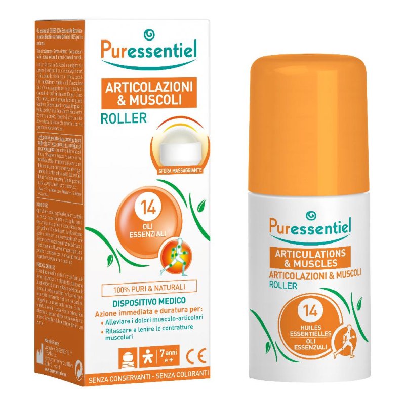 Puressentiel Articolazioni Muscoli - Roller ai 14 Oli Essenziali 75ml Puressentiel Articolazioni Muscoli - Roller ai 14 Oli Essenziali 75ml