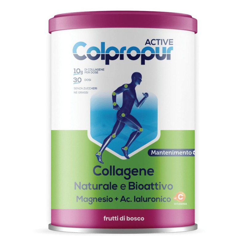Colpropur ACTIVE Gusto Frutti di Bosco Integratore Benessere Cartilagini Articolazioni e Ossa 345g