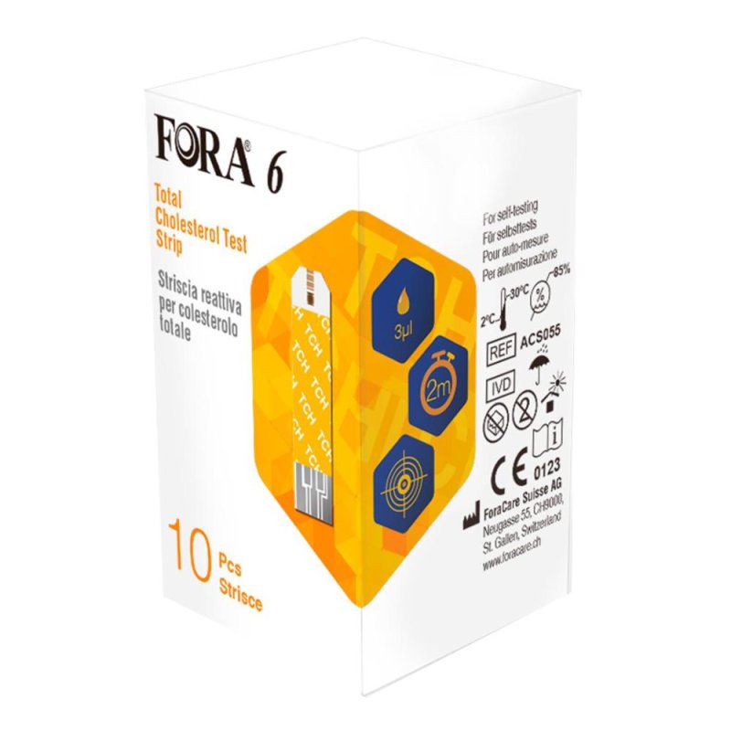 FORA6 STRISCE COLESTEROLO 10PZ FORA6 STRISCE COLESTEROLO 10PZ