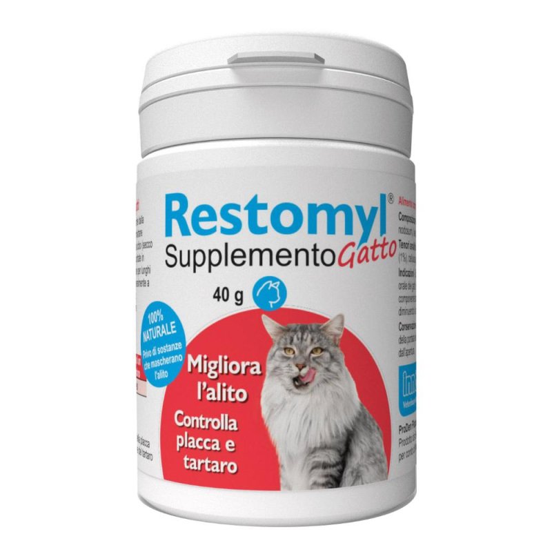 Innovet Restomyl Supplemento Gatto Supporto Nutrizionale Cavo Orale 40g Innovet Restomyl Supplemento Gatto Supporto Nutrizionale Cavo Orale 40g