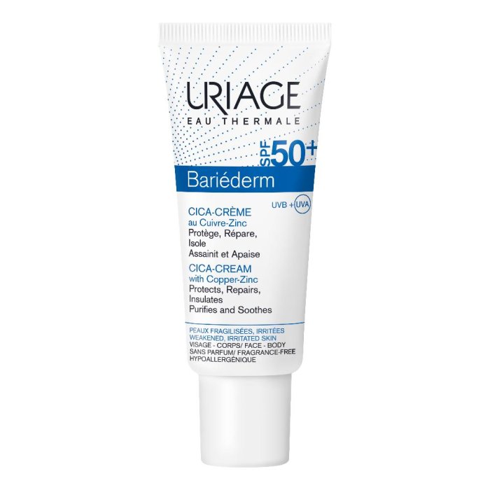 Bariederm Cica-Crema Spf 50 + trattamento corpo emolliente e nutriente per uso quotidiano Bariederm Cica-Crema Spf 50 + trattamento corpo emolliente e nutriente per uso quotidiano